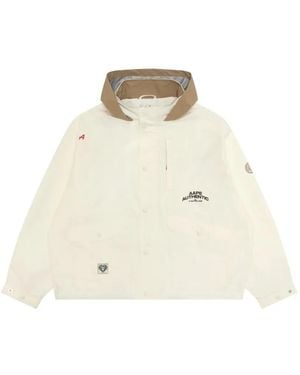 Aape By A Bathing Ape Hooded Jacket - Natural