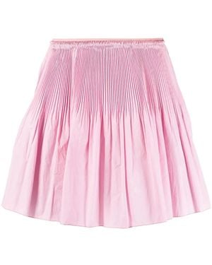RED Valentino Pleated A-Line Skirt - Pink