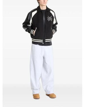 RIPNDIP Luther Faux-Leather Trims Jacket - White