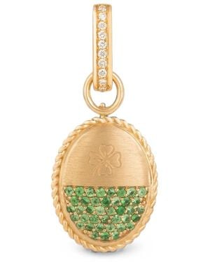 CLARA CHEHAB Small Liberté Tsavorite And Diamond Charm - Brown