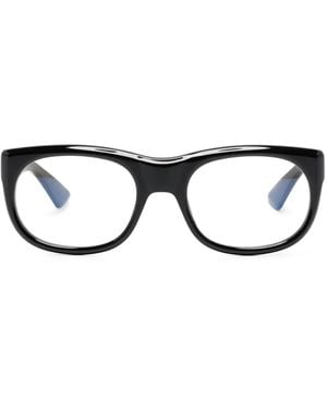 Saint Laurent Brille Mit Eckigem Gestell - Braun