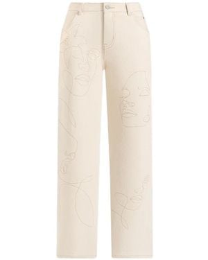 Manière De Voir Jean Calista À Coupe Droite - Natural