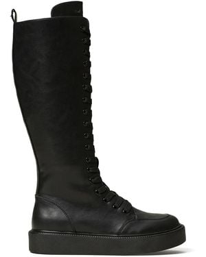Twinset Stiefel Mit Schnürung - Schwarz