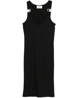 Coperni Logo-Appliqué Mini Dress - Black