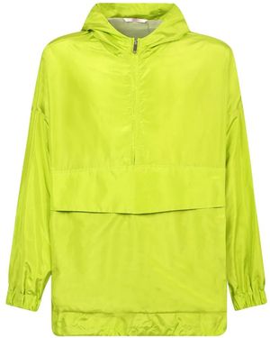 Valentino Garavani Long-Sleeve Hooded Jacket - Green