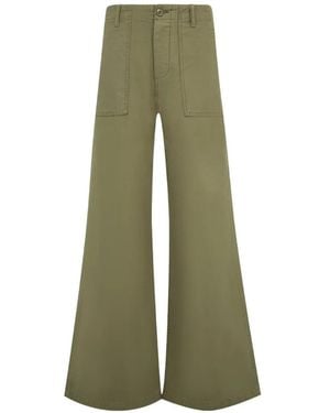 R13 D'Arcy Flared Pants - Green