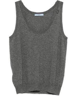 Prada Cashmere Tank Top - Grey