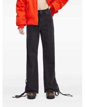 Won Hundred Pantalones con abertura en el lazo - Rojo