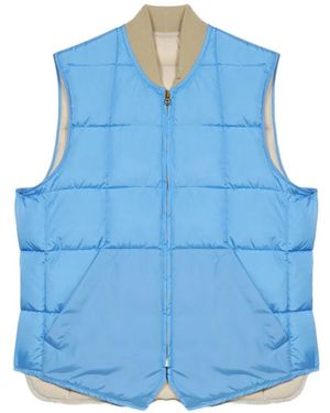 Fortela Zip-Fastening Quilted Gilet - Blue