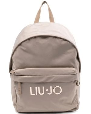 Liu Jo Logo-plaque Backpack - Grey