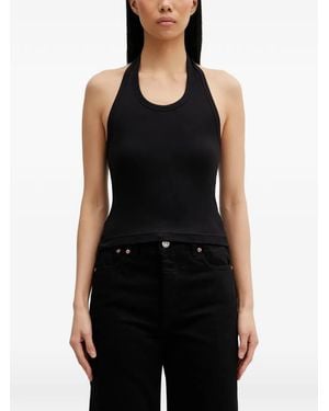 Vetements Halterneck Sleeveless Top - Black