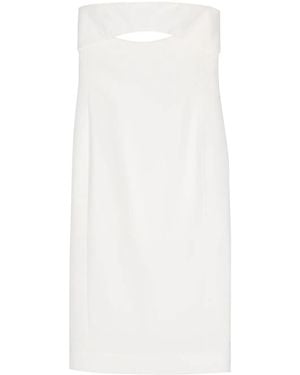 Saint Laurent Silk Midi Dress - White