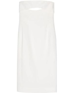 Saint Laurent Silk Midi Dress - White