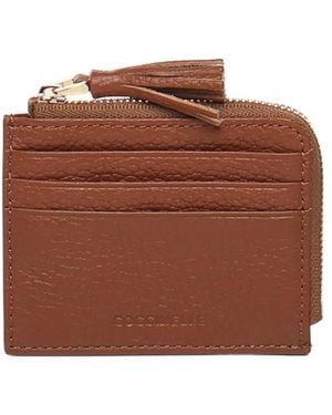 Coccinelle Tassel Zip Wallet - Brown
