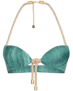 Roberto Cavalli Rope-Detailing Top - Green