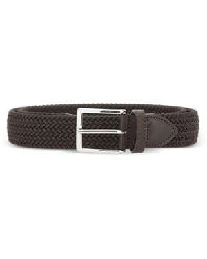 Athison Braided Belt - White