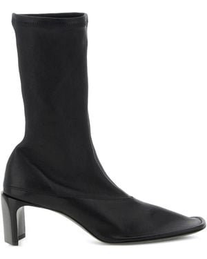 Jil Sander レザーブーツ - ブラック