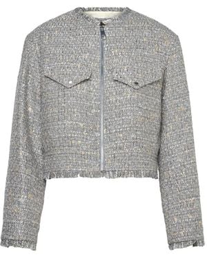 BOSS Jawelli Frayed Jacket - Gray