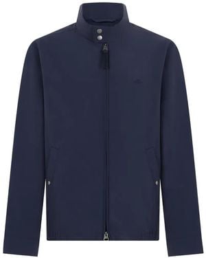 GANT High-Neck Zip-Up Jacket - Blue