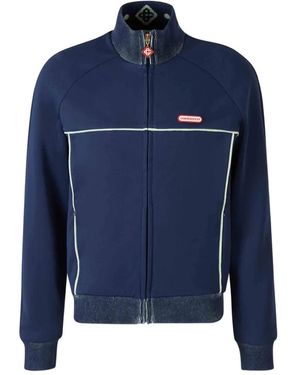 CASABLANCA Reißverschluss-Sweatshirt Mit Stehkragen - Blau