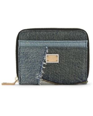 Dolce & Gabbana Portafoglio Con Design Patchwork - Grigio