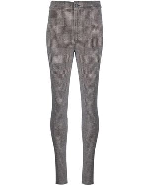 Saint Laurent サンローラン チェック スキニーパンツ - グレー