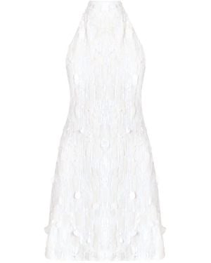 OW Collection Wynn Halterneck Mini Dress - White
