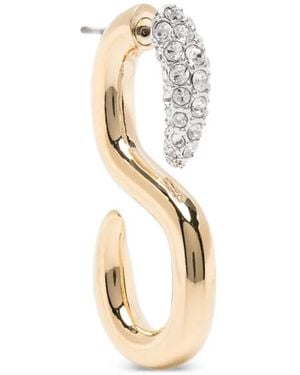Swarovski S-Shape Earrings - Metallic