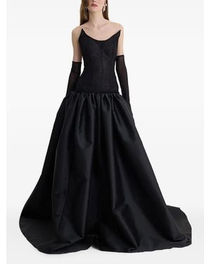 MOOS STUDIO Dark Opera Lace Sleeveless Maxi Dress - Black