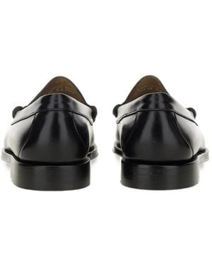 G.H. Bass & Co. Larson Heritage Leather Loafers - Black