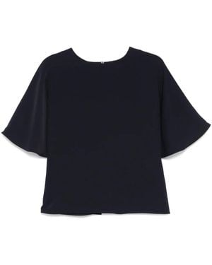 P.A.R.O.S.H. Draped-Sleeve Blouse - Blue