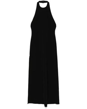 Amsale Vestido Italian con cuello halter - Negro