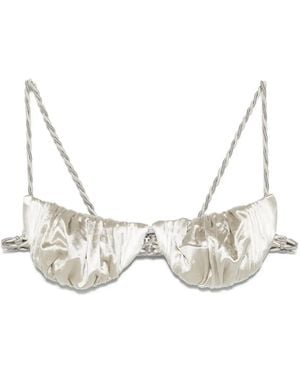 Isa Boulder Tiny Twist Bikini Top - Natural