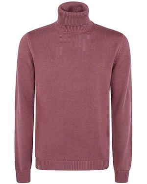 Nuur Roll-Neck Wool Jumper - Purple