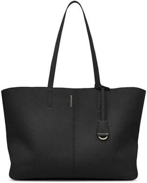 Maison De Sabre The Snap Pebbled Tote Bag - Black
