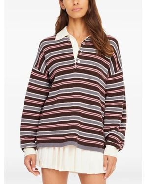 The Upside Wonder Striped Jumper - Red