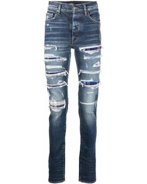Amiri Distressed Slim-Fit Jeans - Blue