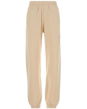 Sporty & Rich Logo-Print Track Trousers - Natural