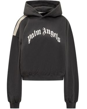 Palm Angels Hoodie À Logo Imprimé - Noir