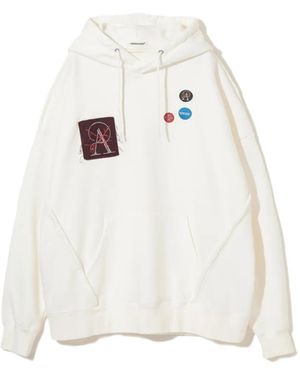 Undercover Patchwork Hoodie - White
