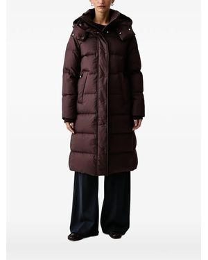 Marc O' Polo Quilted Hooded Oversized Coat - Black