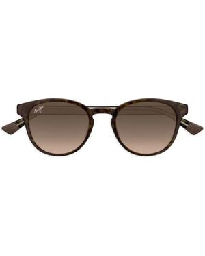 Maui Jim Hiehie Round-Frame Tortoiseshell Sunglasses - Brown
