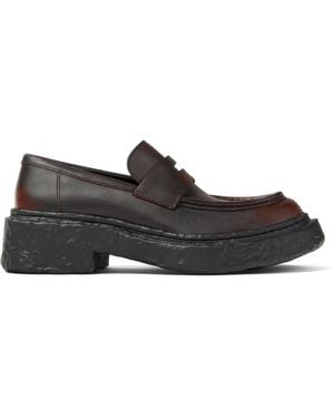 CAMPERLAB Smooth Leather Vamonos Loafers - Black