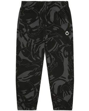 Aape By A Bathing Ape Moonface Camo Track Trousers - Black