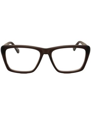 Calvin Klein Rectangle-Frame Glasses - Black