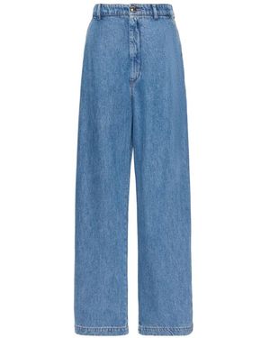 Sportmax Vaqueros Anchos - Azul