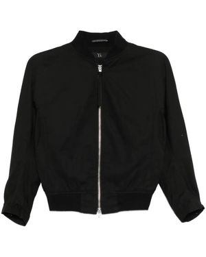 Y's Yohji Yamamoto Twill Bomber Jacket - Black