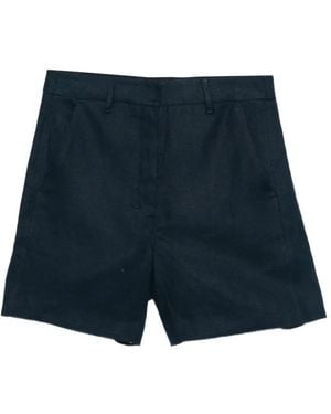 Max Mara Front-Zip Shorts - Blue