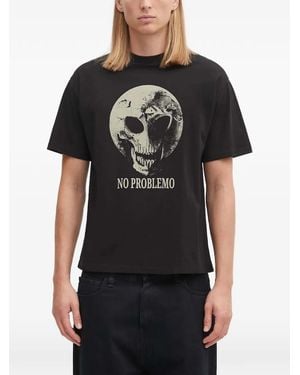 No Problemo Dead Planet Graphic Crew-Neck T-Shirt - Black
