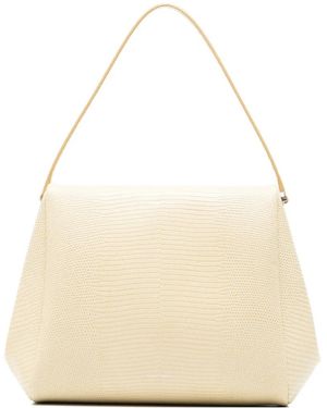 Calvin Klein Tilla Leather Shoulder Bag - Natural